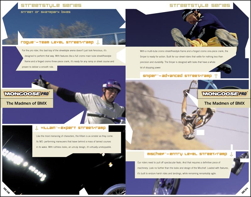 Sample: Mongoose bicycle catalog page